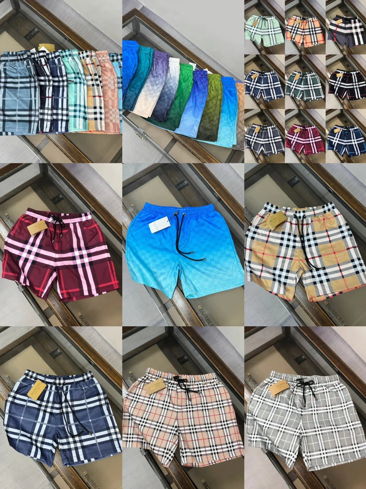 Checked Swim Shorts Collection — shorts from Weidian