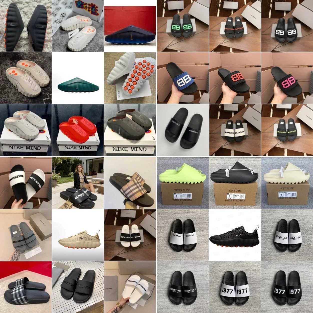 Sport Logo Pool Slides — shoes from Weidian