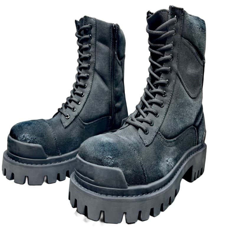 2024 autumn and winter round toe mid tube viscose shoes in stock big head men's first layer of cowhide men's short boots Martin boots from 1688