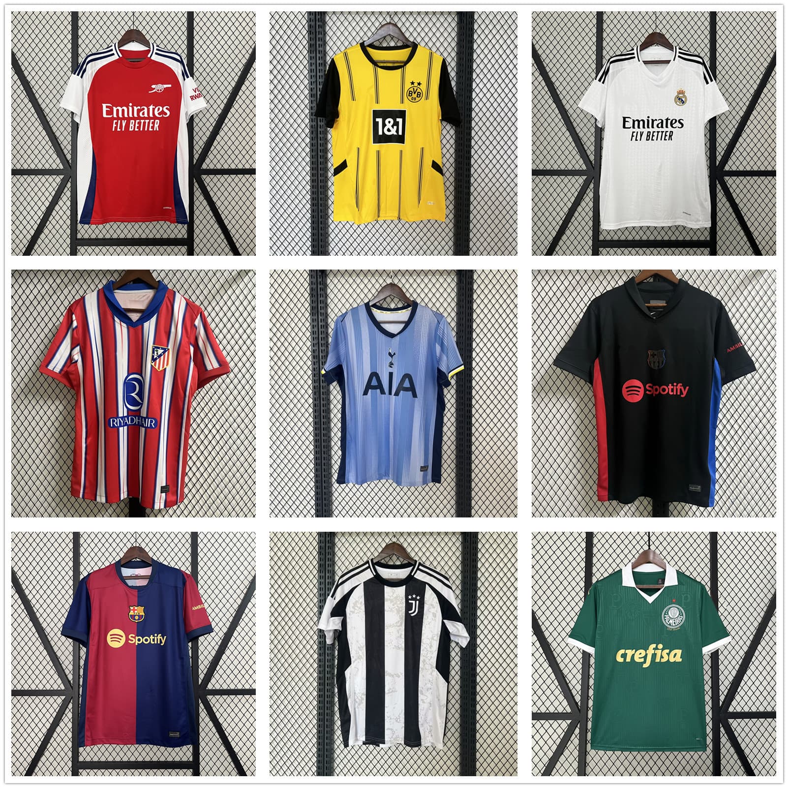 2425 League Club AC Manchester City Barcelona Paris Tottenham Dortmund Palmeiras Home and Away Thai Edition Tops from 1688