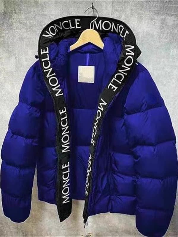 Cross border thickened hooded down jacket new winter down jacket letter embroidery print unisex jacket from 1688