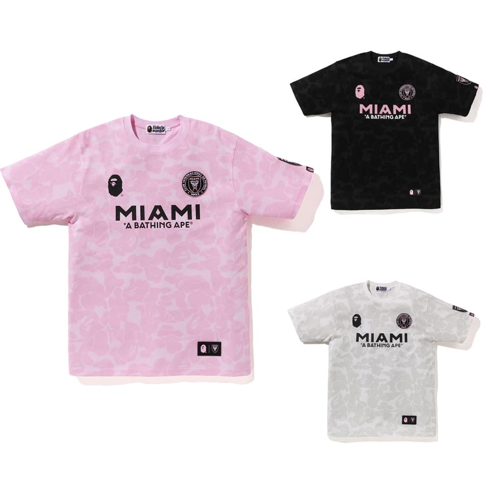 BAPE x Miami International MIAMI joint camouflage unisex short sleeved sports T shirt from 1688