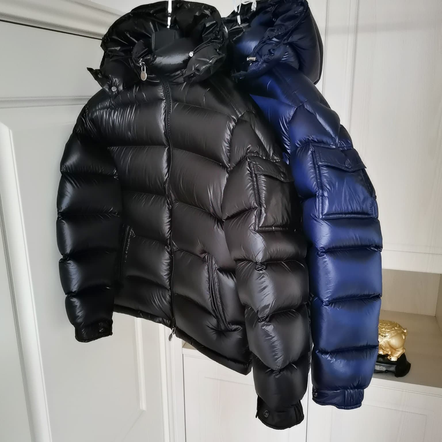 Meng M simple men's casual down jacket couple's black down jacket face from 1688