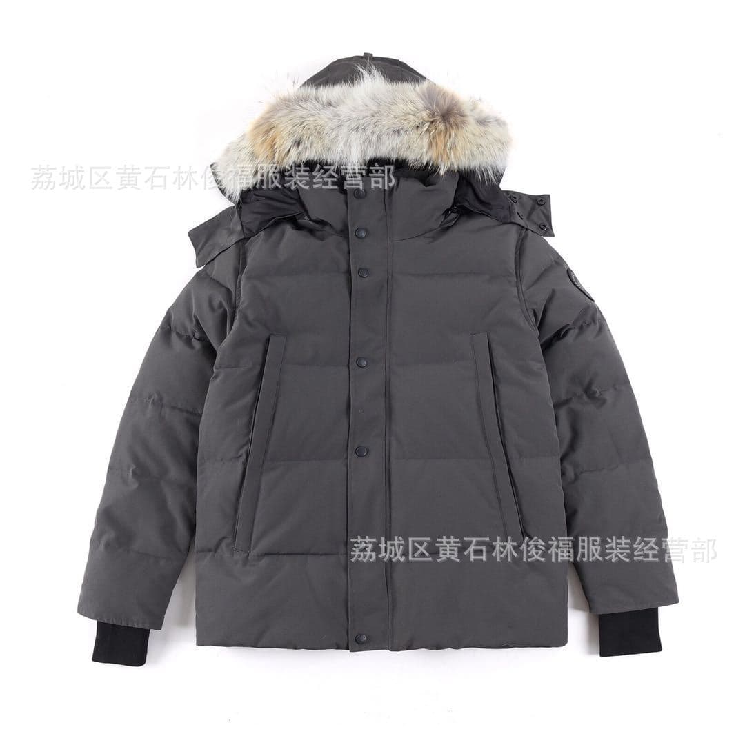 Putian goose down jacket 29 models wolf hair thickened men and women's mid length coat parka 3808MA couple style from 1688