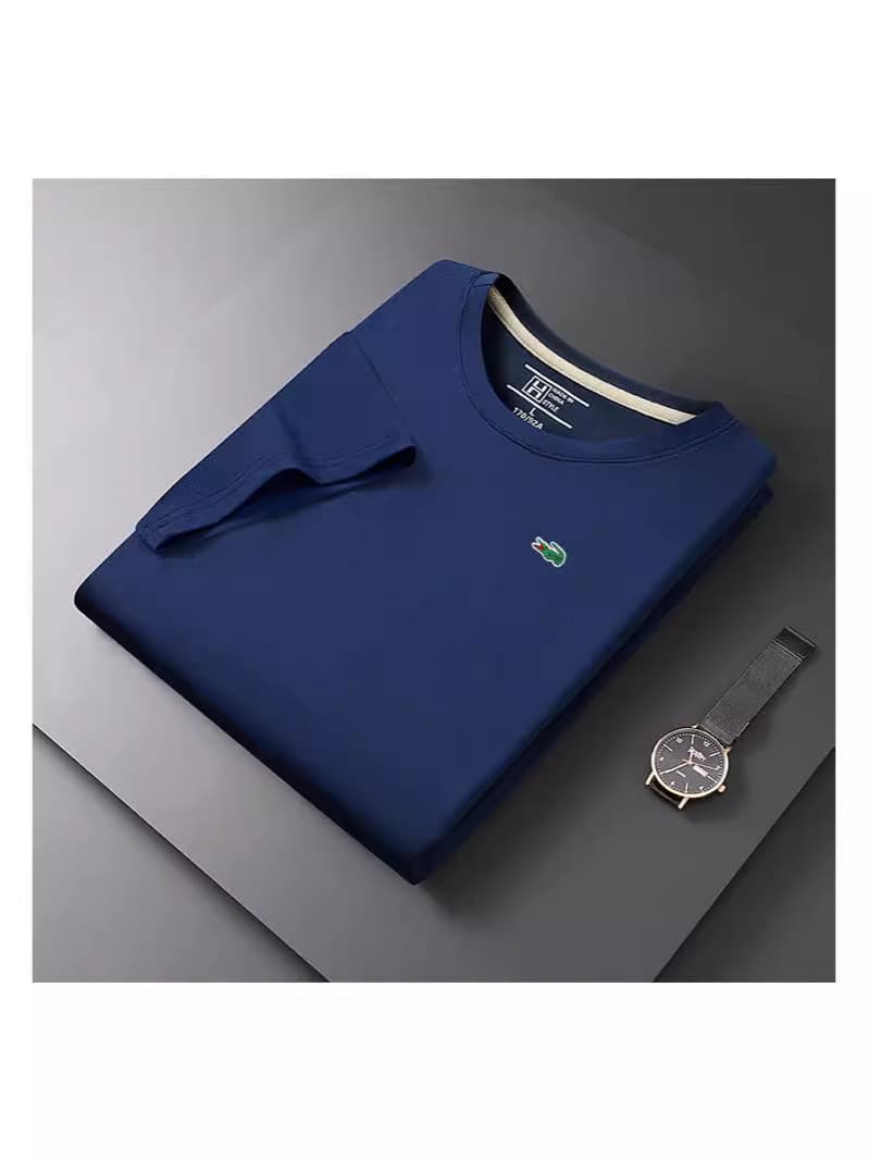 Summer men's T shirt work clothes short sleeve with embroidered logo round neck short sleeve T shirt — product from 1688, photo 1 of 1