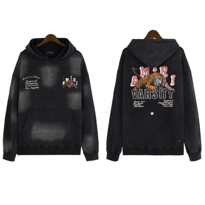 Suéter de marca de moda de niebla AM con letras de crack logo Splash tinta flujo pintura graffiti bordado Sudadera con capucha para pareja abrigo IRI — product from 1688, photo 1 of 1