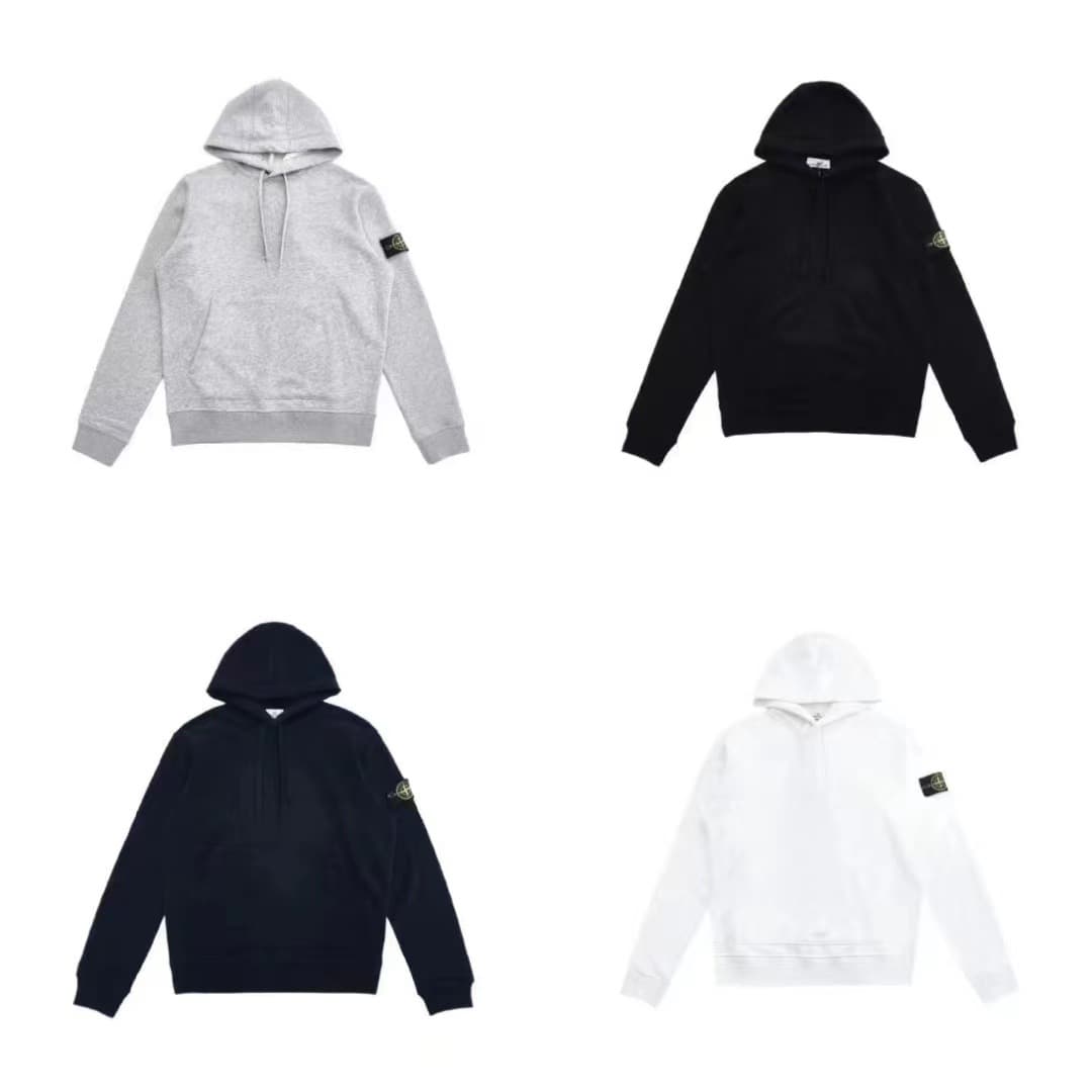 High end STON 20SS stone compass badge basic functional men and women hooded jacket sweatshirt cross border e commerce from 1688