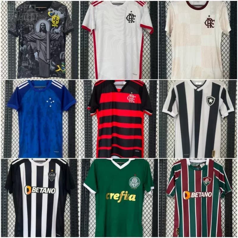 2425 Brazilian League Jersey Palmeiras Flamenco Sao Paulo Santos Football Jersey — T-Shirts from 1688