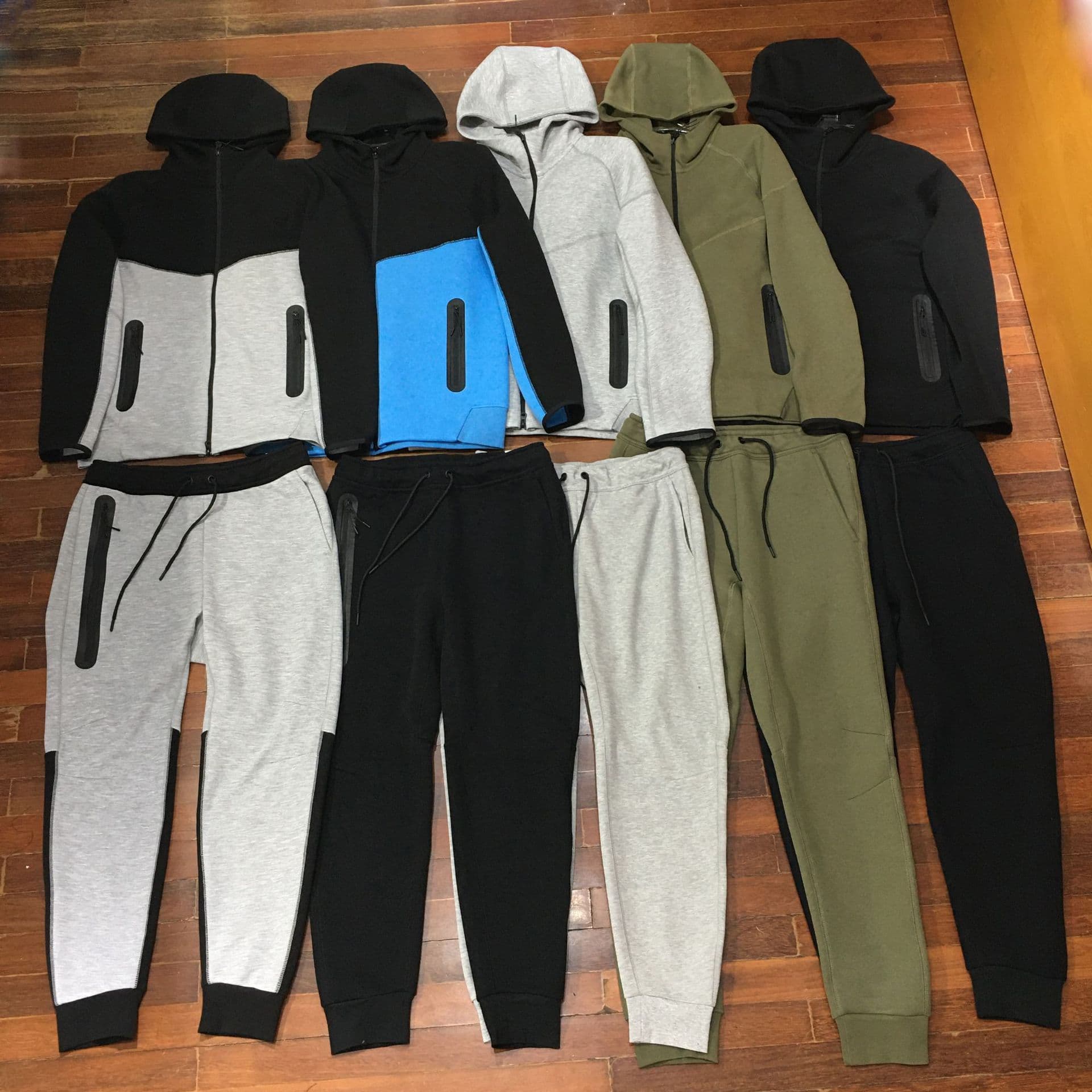2024 Spring and Autumn New Sports Suit Men's Knitted Casual Hooded Cardigan 922 Jacket and 002 Sweatpants from 1688