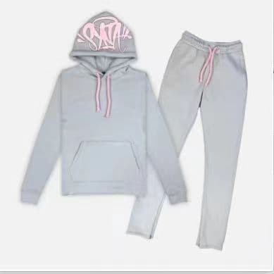 SynaWord high street fashion brand suit men ins trend hip hop hoodie syna printed sweater suit from 1688