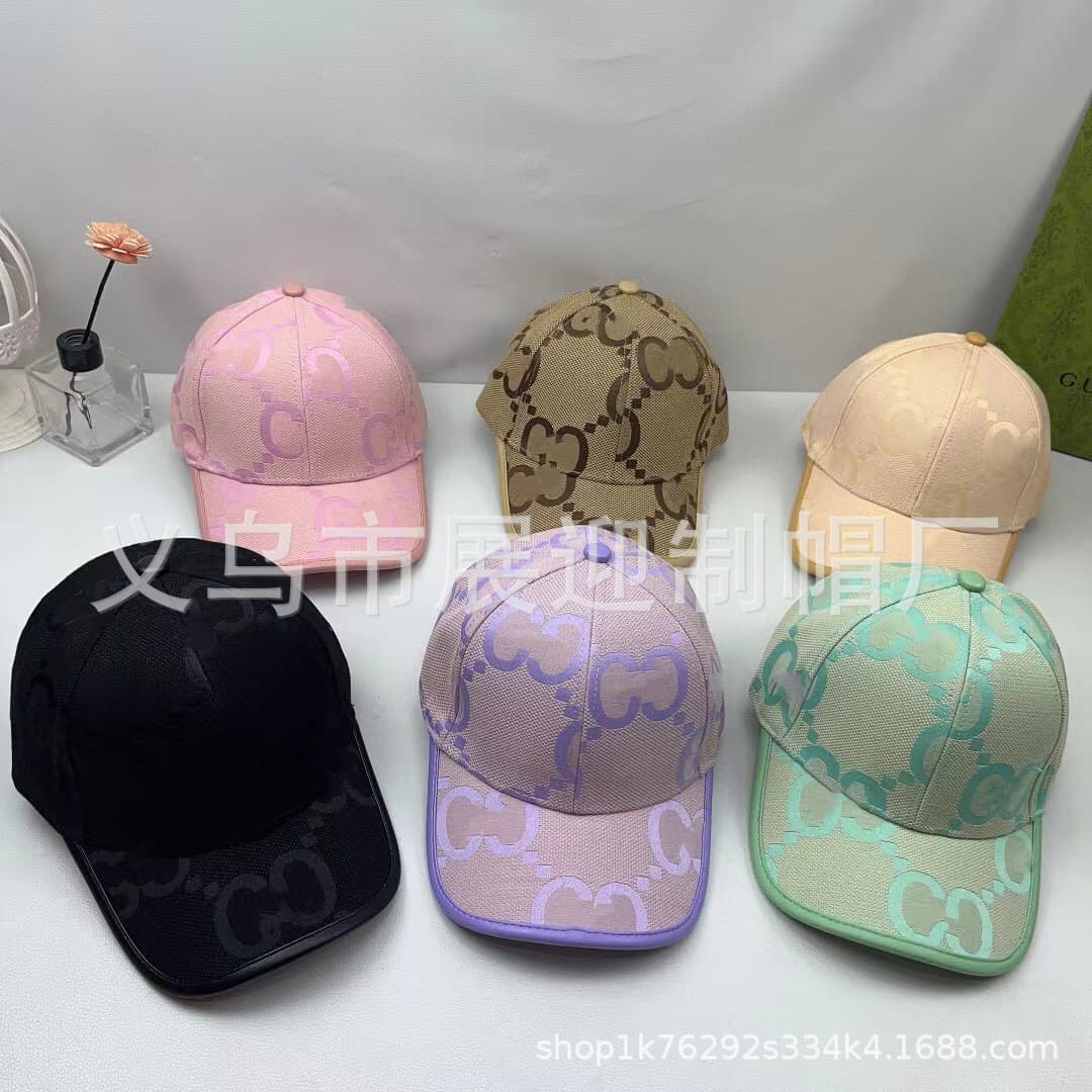 New G letter classic candy color baseball men and women couples universal hard top duckbill cap fashion hat wholesale from 1688