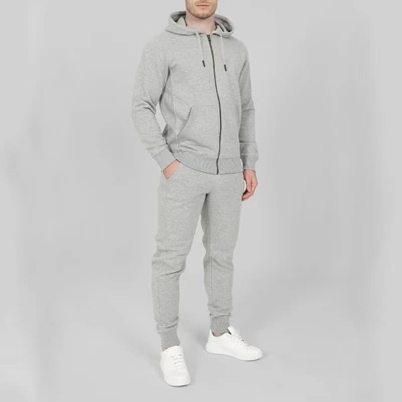 2024 new classic zipper cardigan casual trend plus velvet sweater suit drawstring hooded printed two piece suit from 1688