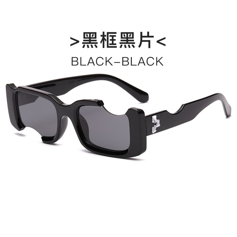 New European and American personalized notched sunglasses Street shooting catwalk fashion sunglasses cross border Fashion men and women sun glasses from 1688