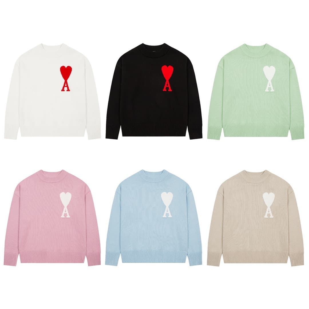 Internet celebrity sweater couple outfit autumn and winter Korean version new love letter loose versatile round neck long sleeve knitted sweater top — product from 1688, photo 1 of 1