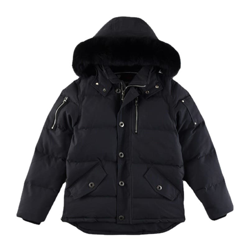Palm Moose #06 Men Fox Fur Hooded 3Q Down Jacket from 1688