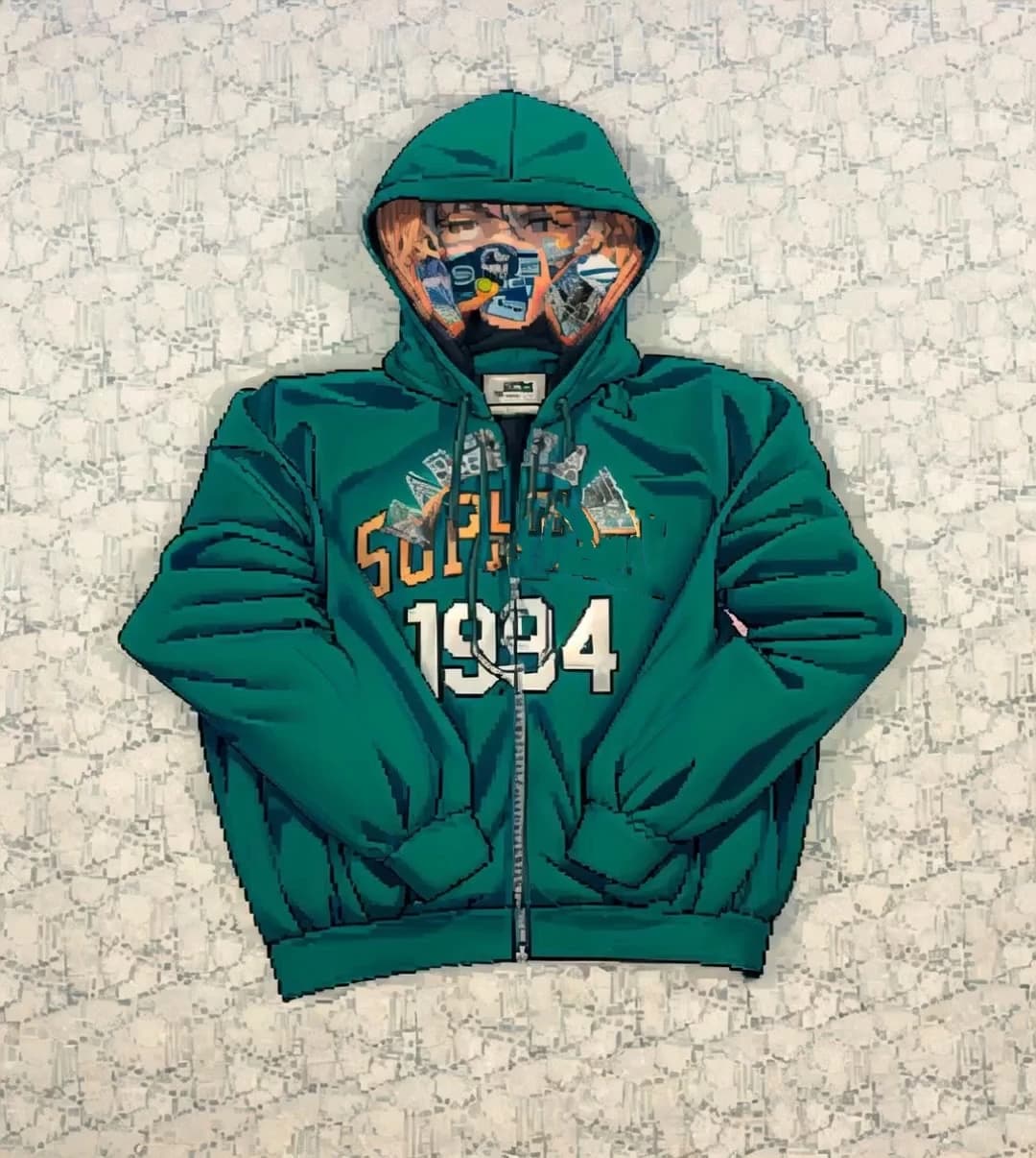 Tiger s*mm6style zip up hoodie from Taobao
