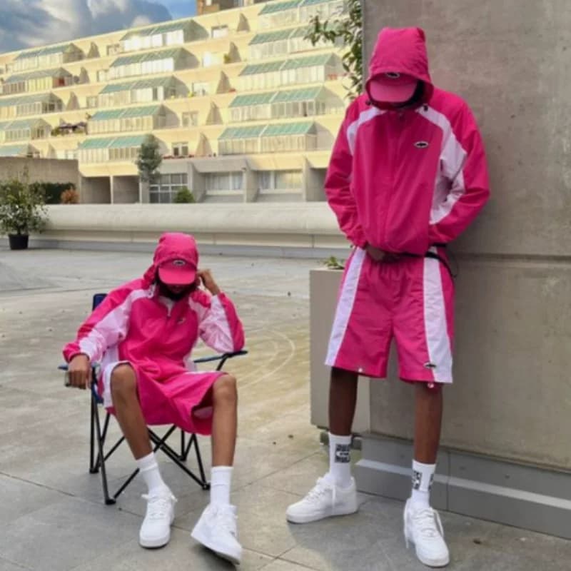 corteiz Alcatraz splicing jacket coat men's European and American trendy retro street breathable casual sports suit from Taobao