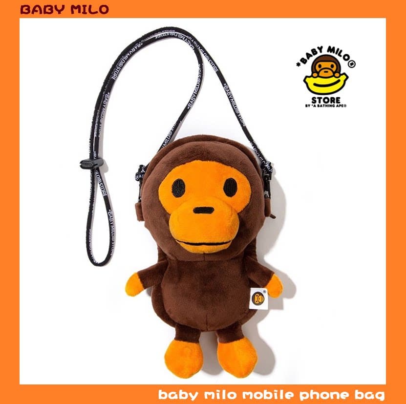 BABY MILO MOBILE PHONE BAG milo monkey mobile phone bag shoulder bag children's shoulder bag from Taobao