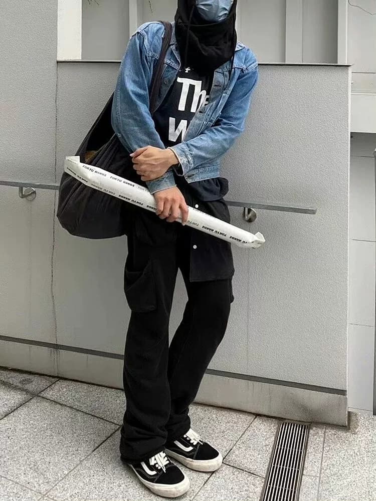 CRSC NUMBER NINE Six pocket Multi pocket Archive Flared Loose Casual Sports Pants Sweatpants — product from Taobao, photo 1 of 1