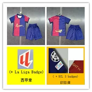 24 25 B arcelon home kids jersey shorts kit 4425091754 from Taobao