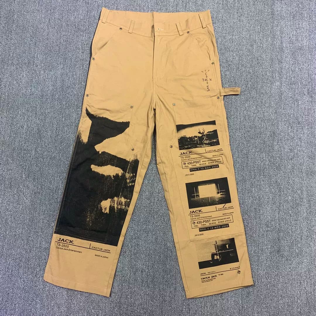 Travis Scott Cactus Jack PS System Work Pants from Taobao