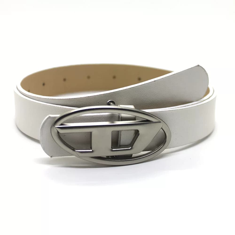 Korean trend New Letter D oval metal snap button men and women all match decoration belt fashion matching jeans — product from Taobao, photo 1 of 1