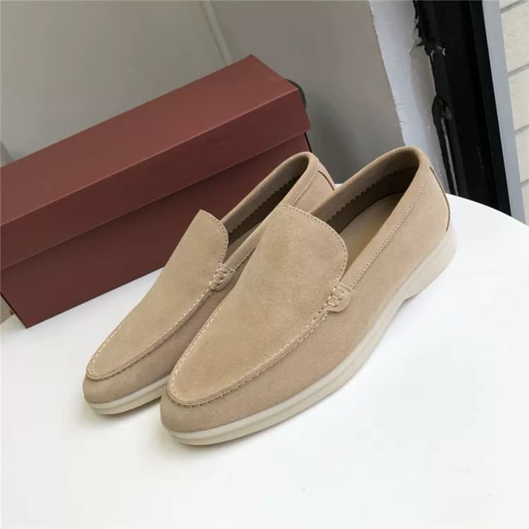 LP Pure original shoes Italian loro * piana suede loafers flat casual men's one pedal foreign trade — product from Taobao, photo 1 of 1