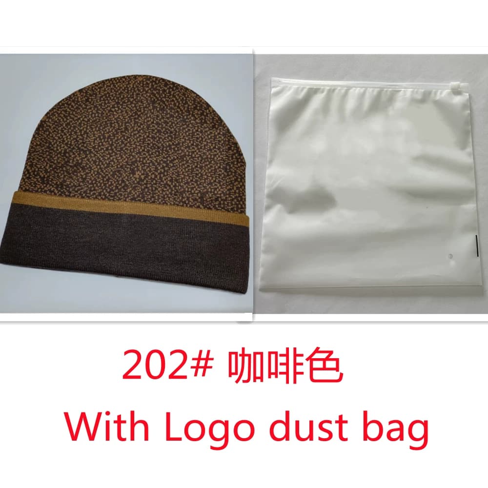 202# Foreign Trade hat men's and women's winter all matching woolen cap black knitted hat women's outdoor keep warm closed toe beanie hat tide from Taobao