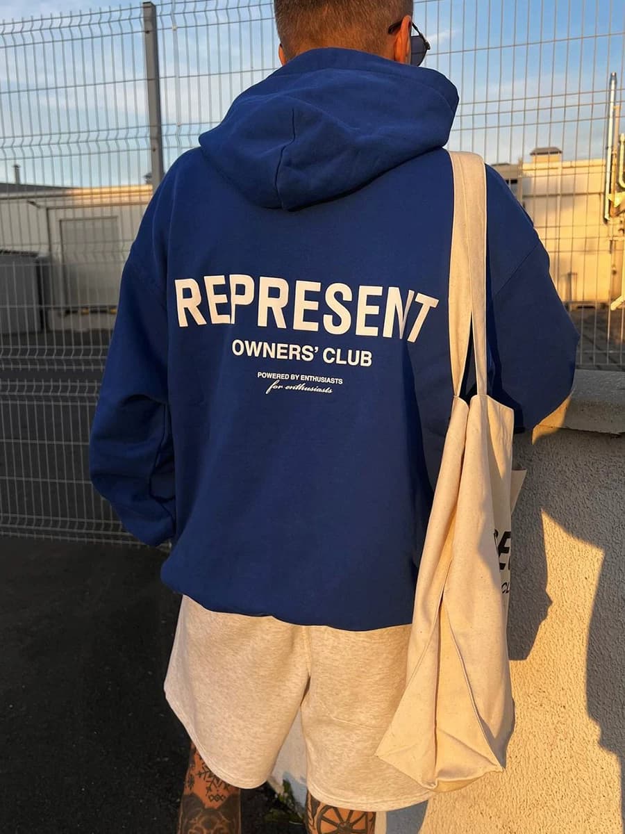 American Represent sweatshirt retro washed old Doberman vintage cotton shark loose hoodie from Taobao
