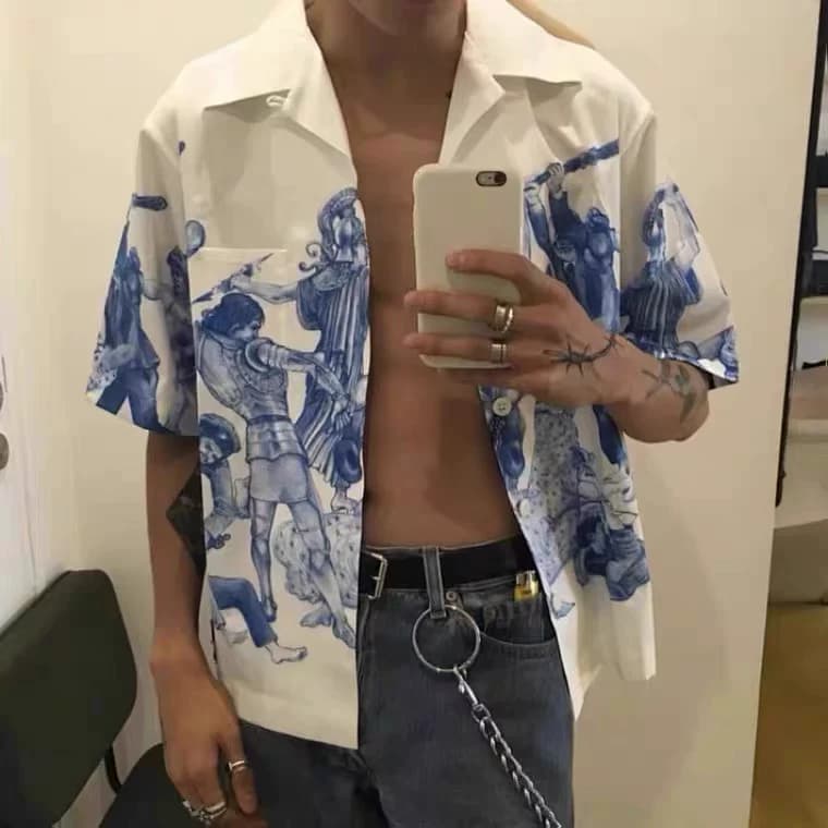 Welfare self produced correct alignment version of the gods impossible true love shirt short sleeve shirt from Taobao