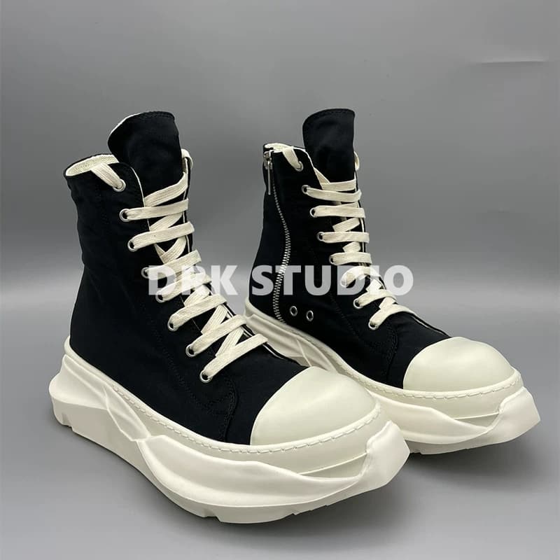 New 20SS black and white bottom high top and low top TPU double layer bottom shoes for men and women, dark style — product from Taobao, photo 1 of 1
