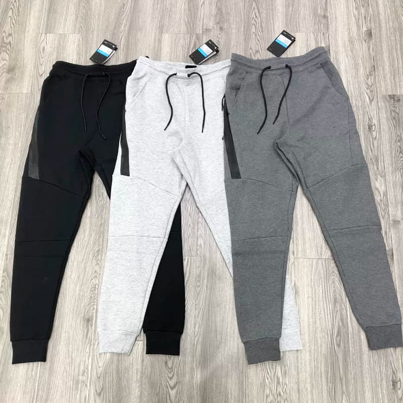 805 spot spring and autumn men's new wear resistant laminated zipper air layer cotton sports pants leggings casual trousers 163 — product from Taobao, photo 1 of 1