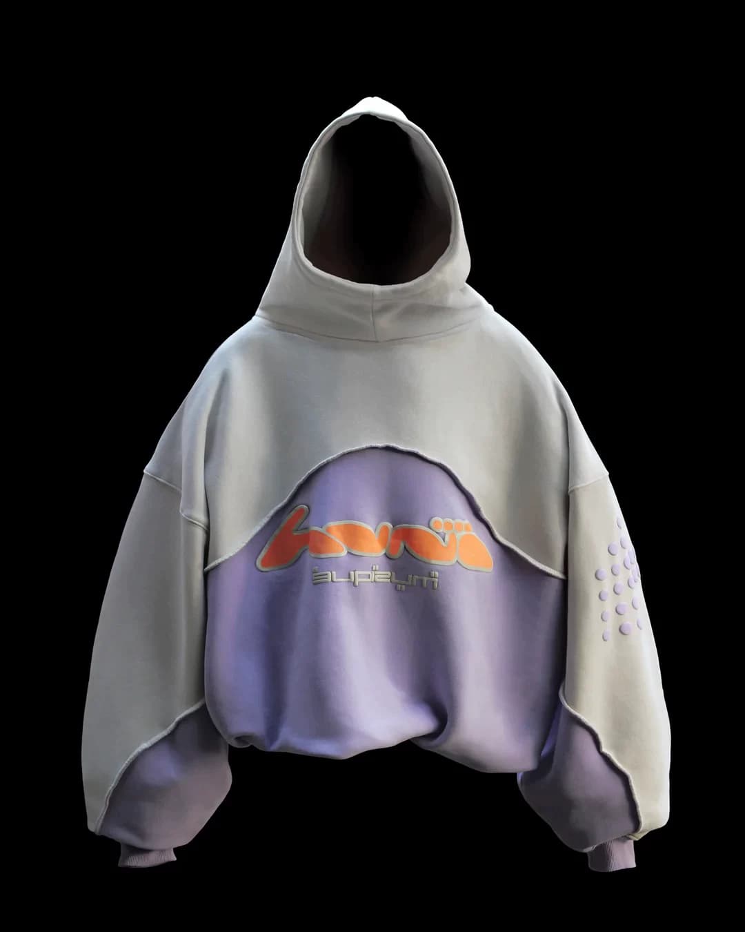 Designer brand HUNI 2022 autumn and winter FW new hooded long sleeved sweatshirt from Taobao