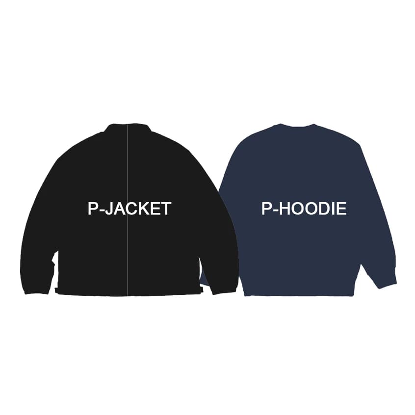 P3 APPLIQUE CREW Hoodie/Moto Shell Jacket from Taobao