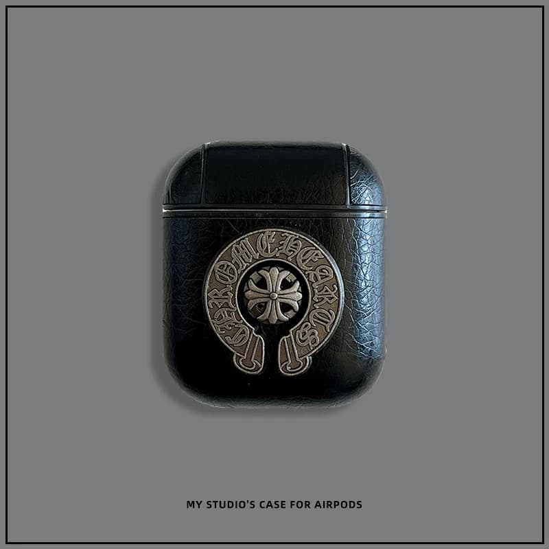 Fashionable three dimensional Chrome Hearts for AirPods Pro 2nd generation protective cover leather Apple Bluetooth headset 3rd generation hard shell from Taobao