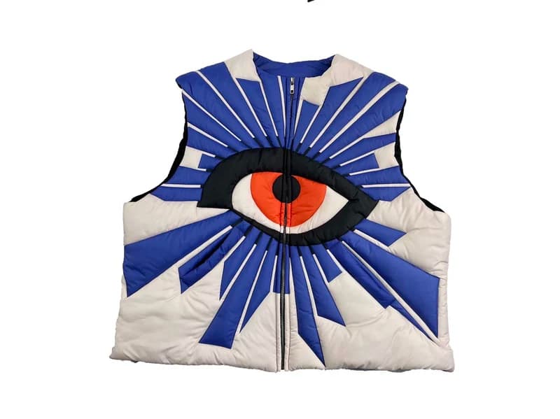 KONOOT new product Eye of Truth vest vest padded jacket men's and women's American trendy jacket autumn and winter from Taobao