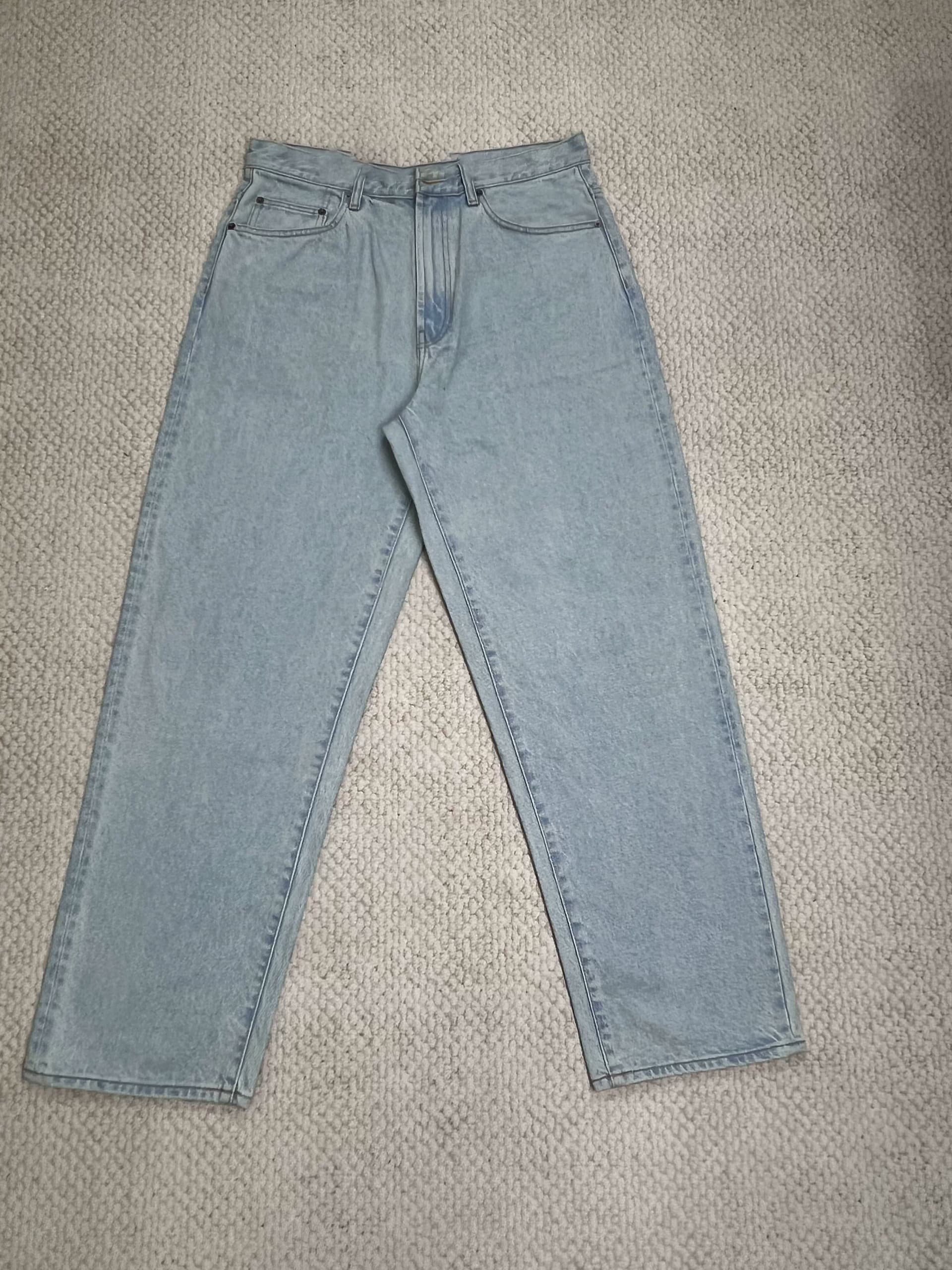 Tiger have stock Self made SUP Baggy Jean Pocket Embroidered Logo Jeans — product from Taobao, photo 1 of 1