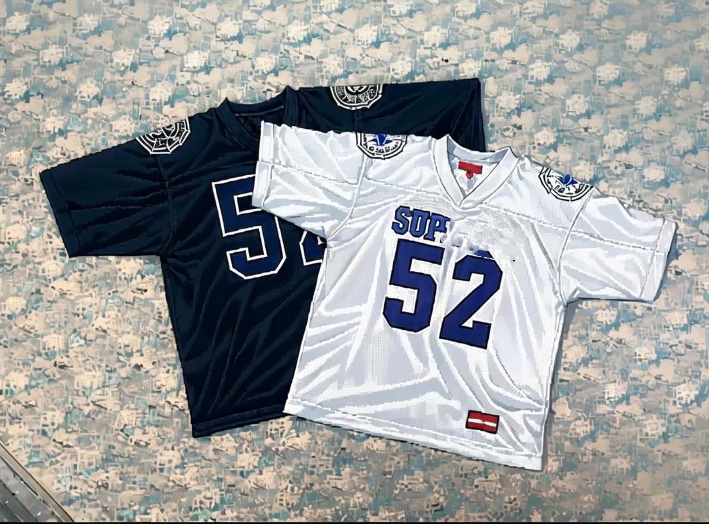 Tiger S style 52 Spider Net Jersey Black and White from Taobao