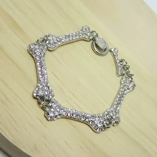 Silver diamond 4 section bone Saturn bracelet C8018 from Taobao