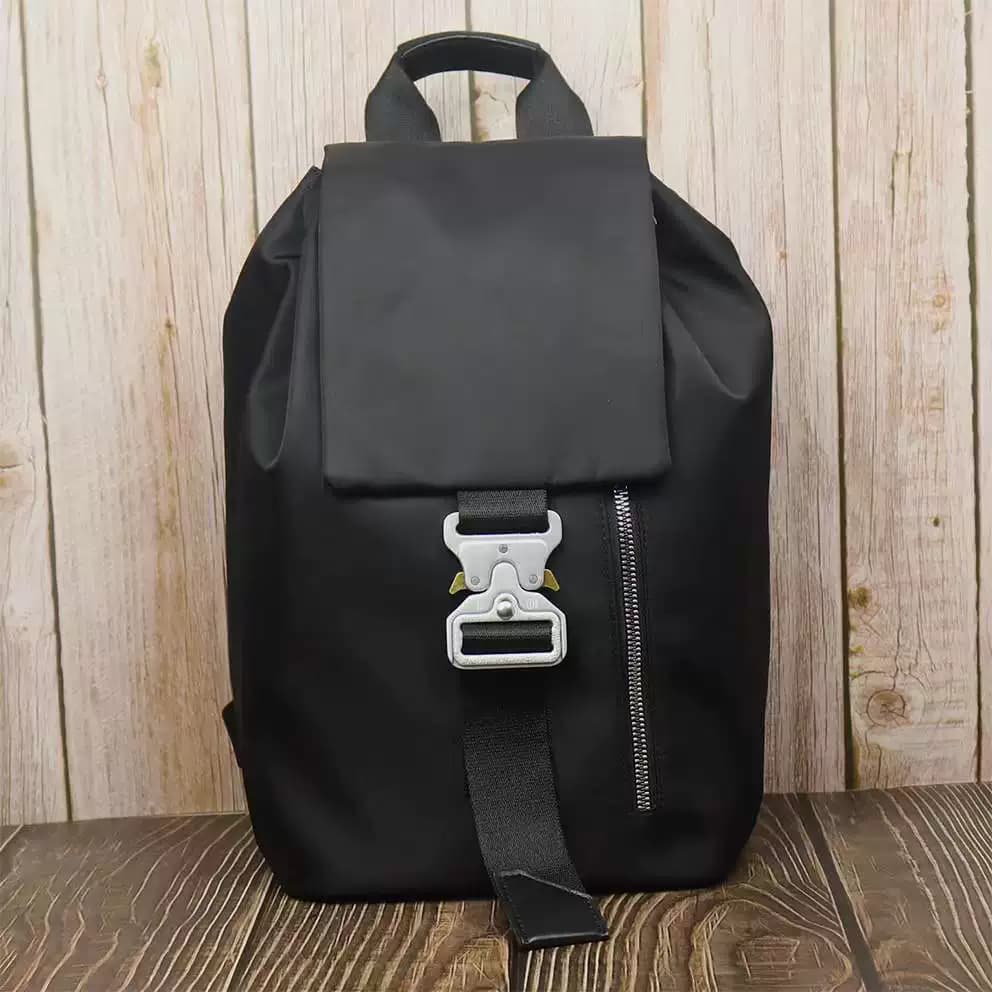 2024 new 1017alyx9sm black nylon cloth backpack tactical function buckle backpack for men and women couples trend from Taobao