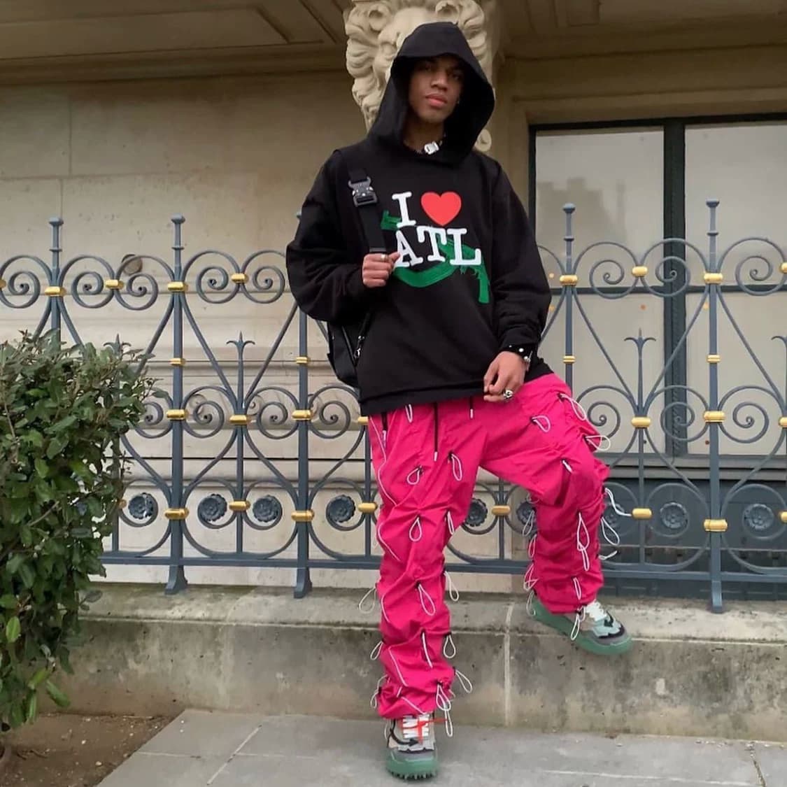 Spot I LOVE ATL Atlanta Limited AK American Fashion Hooded Sweatshirt Playboi Carti Same Style from Taobao