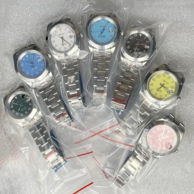 NH35 modified watch business mechanical watch luminous watch waterproof watch diving watch men's mechanical watch from Taobao