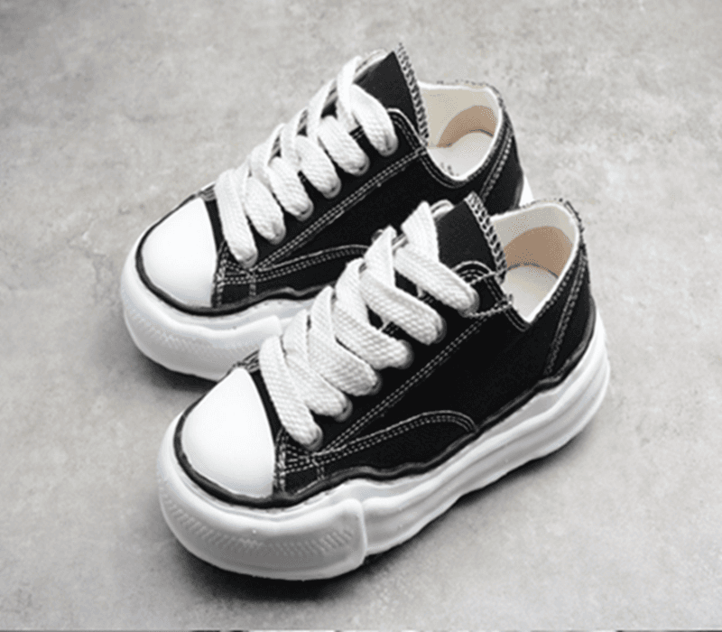 New star style retro versatile dissolving shoes deformed thick soled height increasing canvas shoes casual fashion men's and women's shoes — product from Taobao, photo 1 of 1