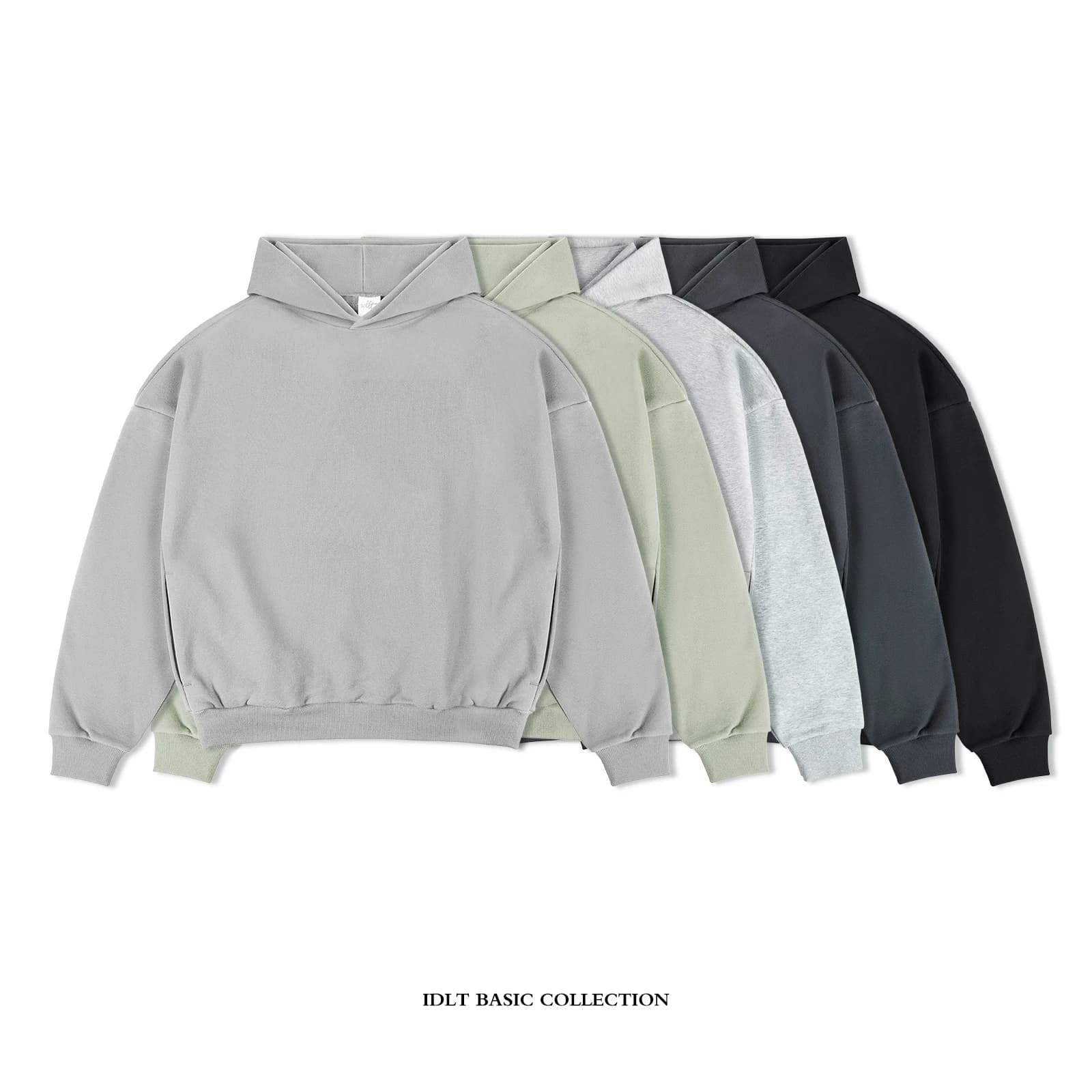 IDLT Profile Hoodie 400g Drop Shoulder Loose Sweater Cotton Basic Style Men and Women's Trend Original Street All match ins — product from Taobao, photo 1 of 1
