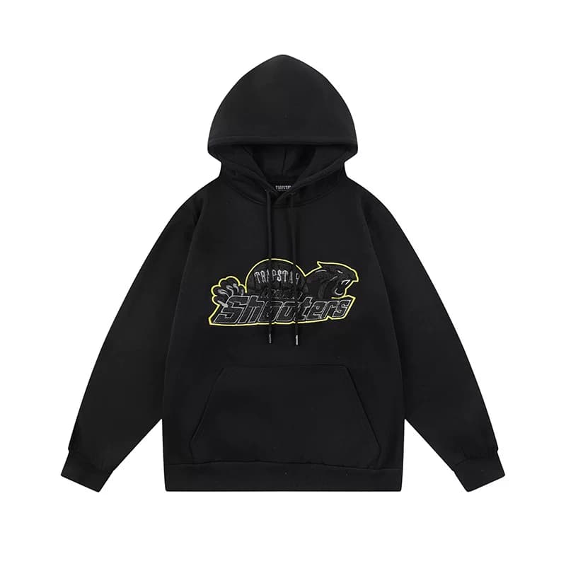 Trapstar European and American street style fashion brand towel embroidery letters INS men and women loose sports and leisure suit fleece lined from Taobao