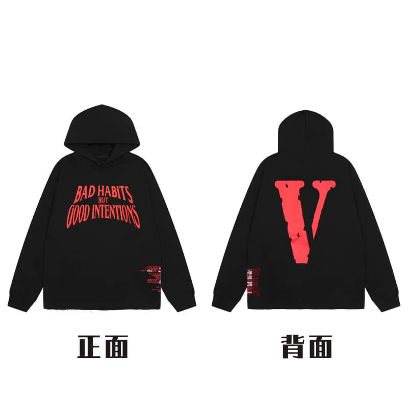 American VLONE Fast sweater men and women couple High Street hip hop autumn and winter pullover coat Big V hoodie fashion brand from Taobao