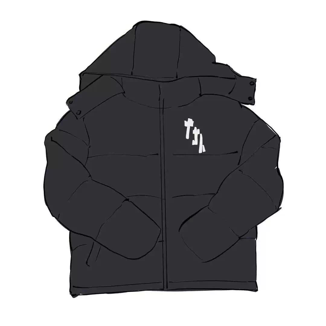 Trap Star Basketball Tiger Black Cotton Jacket from Taobao