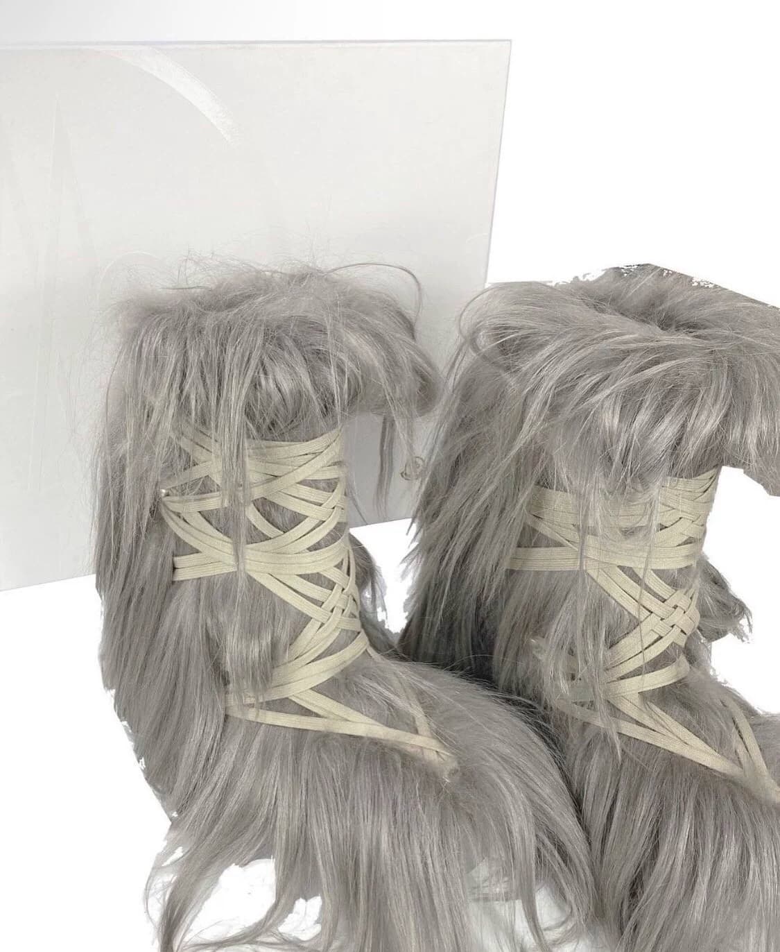 Rick owens x crazy lace up fur snow boots — product from Taobao, photo 1 of 1
