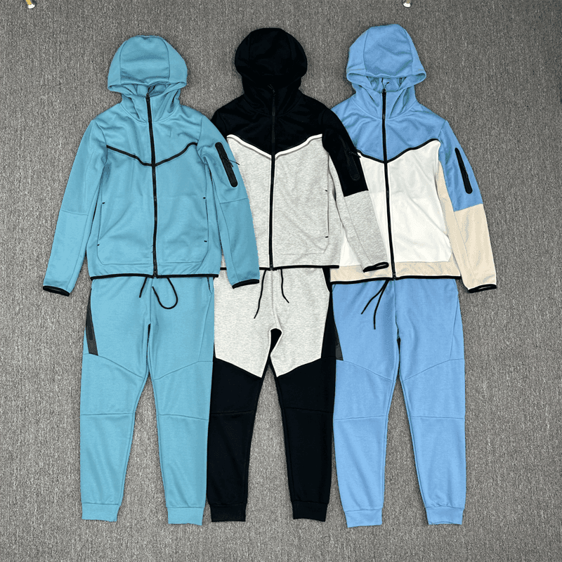 23 years spring and autumn sports suit men's hooded training jacket outerwear cotton running slim casual sweatshirt pants from Taobao