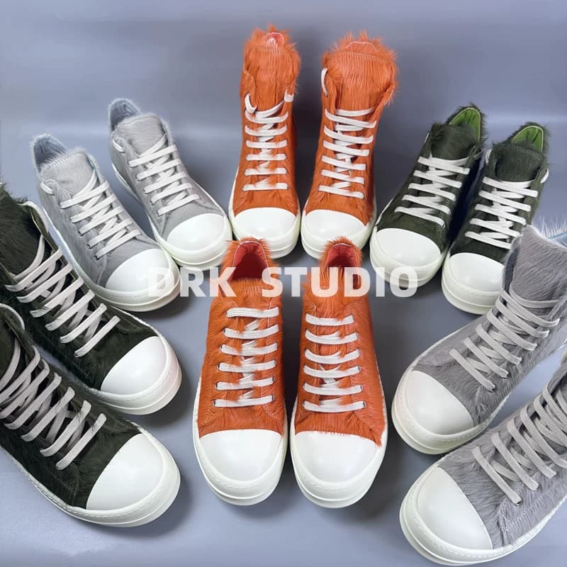 D's homemade 21FW main line horse hair high top shoes horse hair low top shoes unisex couple shoes — product from Taobao, photo 1 of 1